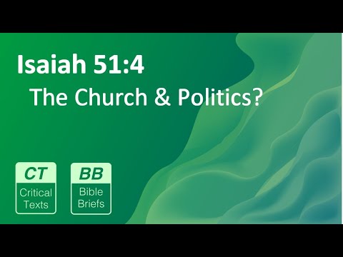 Bible Brief #68 - Isaiah 51:4