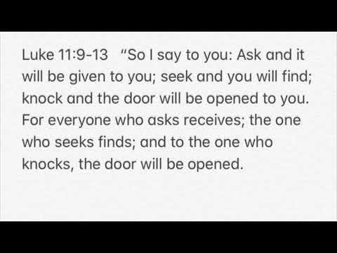 Ask       Luke 11:9-13