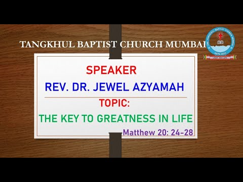 The Key to Greatness in Life [Matt. 20:24-28]