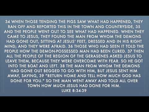 Luke 8:34-39