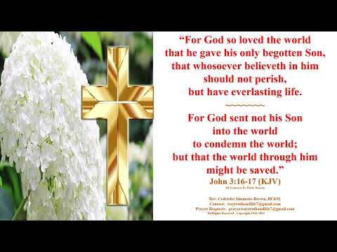 For God So Loved John 3:16-17 Rev. Cedricka Simmons-Brown