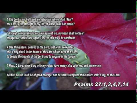Scripture song Psalms 27:1,3,4,7,14 The Lord is my light and my salvation