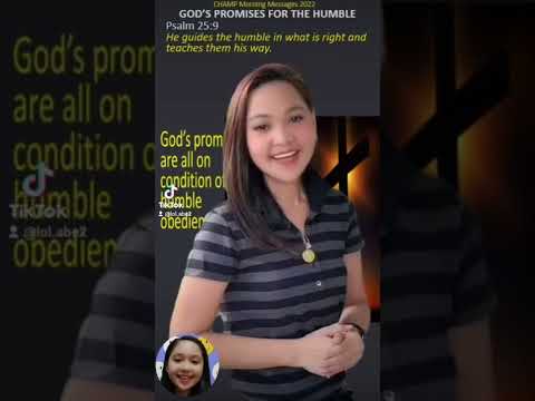 GOD'S PROMISES FOR THE HUMBLE  Psalm 25:9