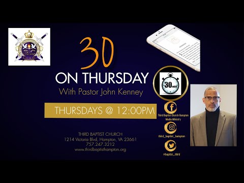 30 On Thursday: Don't Believe The Hype (Jeremiah 23:21-29) Rev. John F. Kenney October 7 2021