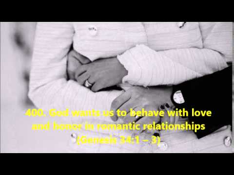 400. God wants us to behave with love and honor in romantic relationships (Genesis 34:1–3)