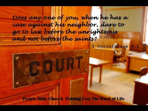 Lawsuits? 1 Corinthians 6:1-11 (2/15/15)