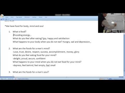 Boksoon Kim Bible Study John 4:34 my food is the will of God. spiritual food