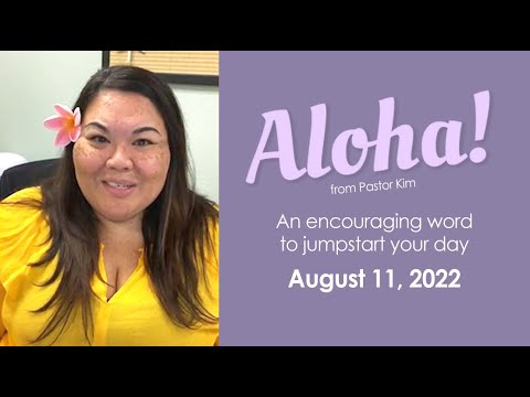 Aloha from Pastor Kim - Isaiah 51:6-8