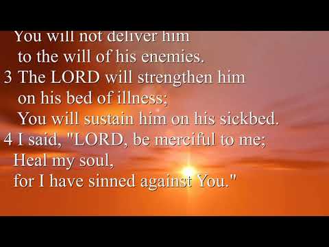 Psalm 41:1-4