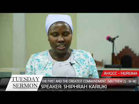 THE FIRST AND THE GREATEST COMMANDMENT. {MATTHEW 22 : 36-38} BY SHIPHRA KARIUKI.