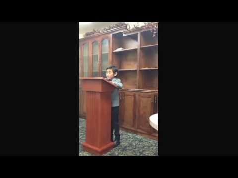 Kai's 2nd Bible Reading 1 Chronicles 17:15-27 north Downey Congregation Back School