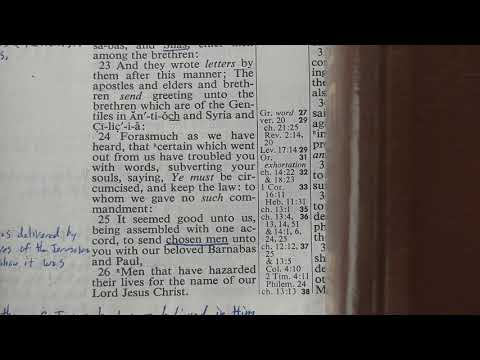 Acts 15:24 Troubled You With Words