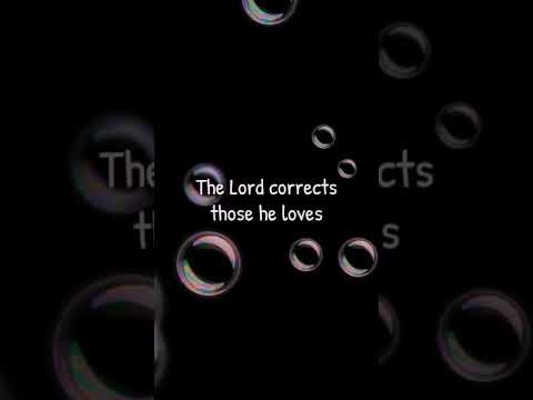 The Lord corrects those he loves - Proverbs 3: 11-13