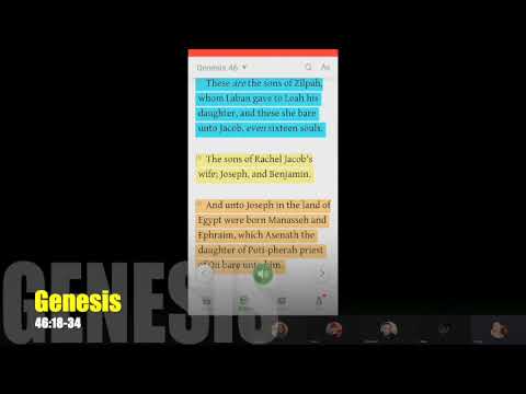 Genesis 46:18-34 (OSS 73, Weekend Session)