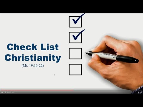 Check List Christianity (Matthew 19:17-20)