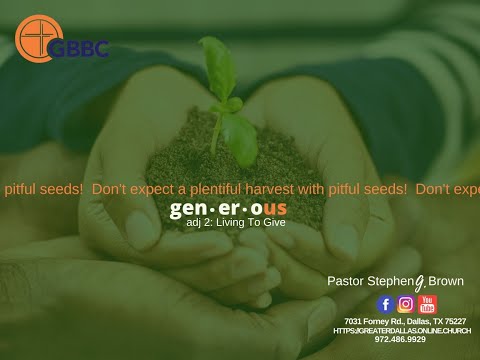 Wednesday Evening Kickback w/ PB - "KEEP GIVING" - 2 Corinthians 9: 10-12