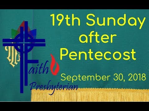 19th Sunday after Pentecost, September 30, 2018, Exodus 14:5-7, 10-14