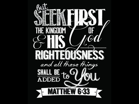 Sermon – Matthew 6:31-33 – Time – Living at Capacity