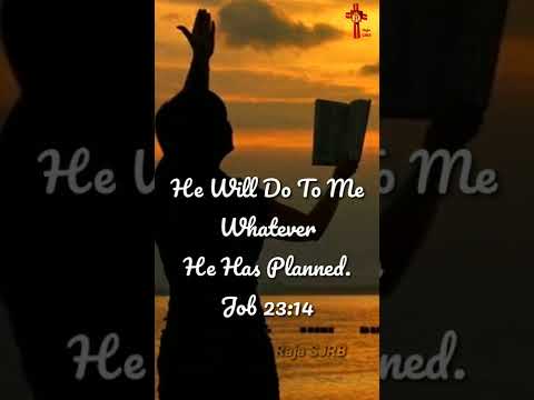 Today's Bible Verse ~ Job 23:14 ~Raja SJRB
