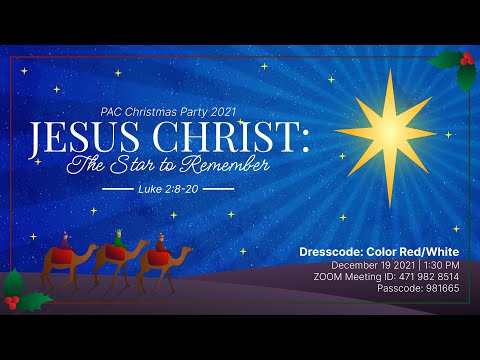 12/19/2021 Luke 2:14 Christmas Message & Party