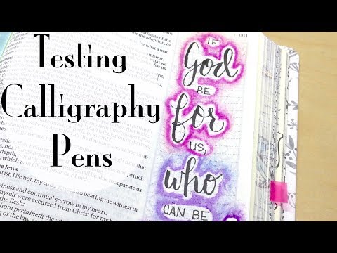 Calligraphy & Bible Journaling: God is for us! (Romans 8:31)