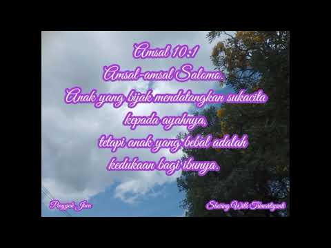Tuhan Yesus Baik || God is Good || Amsal 10:1-2 || Proverbs 10:1-2