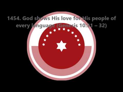 1454. God shows His love for His people of every language (Genesis 10:31–32)
