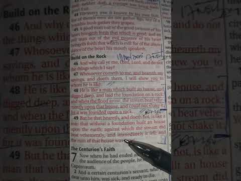 The Living Word of God. Scripture Reading Luke 6:46-48 KJV