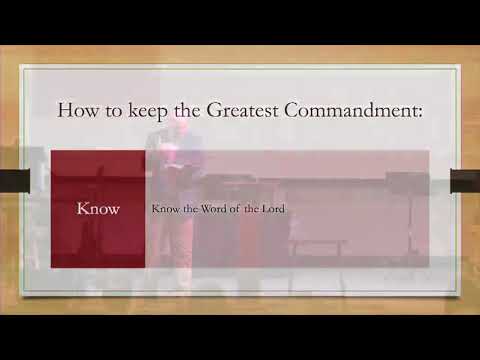 The Greatest Commandment - Deuteronomy 6:1-9 - Rev. Billy Young - 9/24/2017
