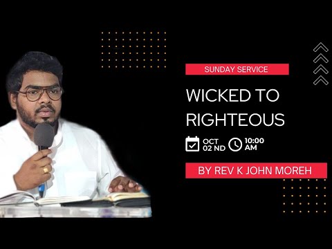 Sunday Service | Ezekiel 3: 16-21 | 02-10-2022 | Message by Rev K John Moreh