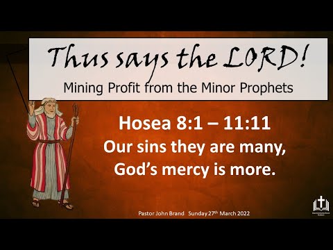 Our Sins They Are Many, God's Mercy Is More (Hosea 8:1 - 11:11)