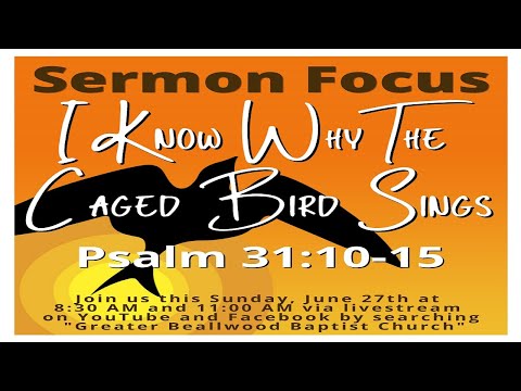 I Know Why The Caged Bird Sings - Psalm 31:10-15 6/27/2021 8:30 A.M.
