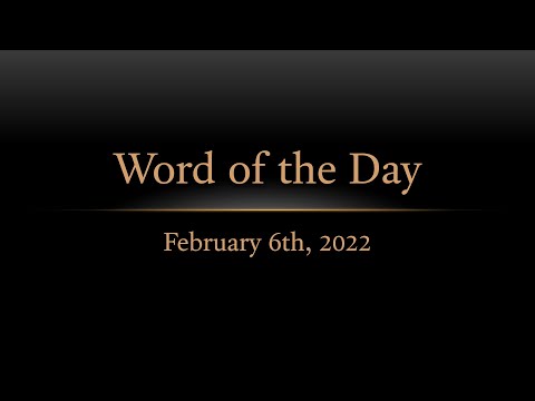 TURFJC Word of the Day for February 6th, 2022: Luke 5:5-6