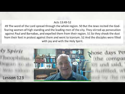 Acts 13:49-52 Lesson 123 September 8, 2022