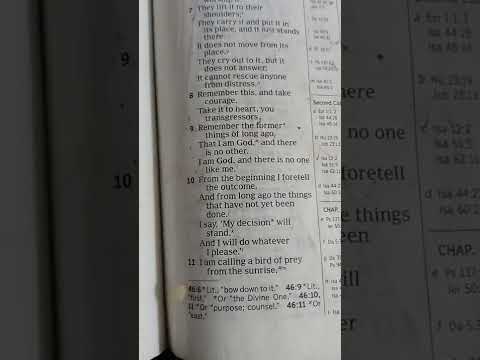 Isaiah 46:8-13 + Isaiah 41:20-22_vr 8 remember this & take courage take it to heart you