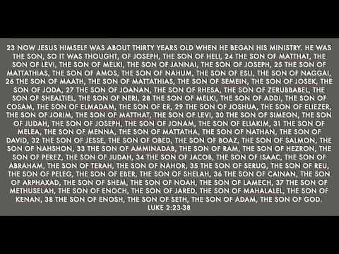 Luke 3:23-38