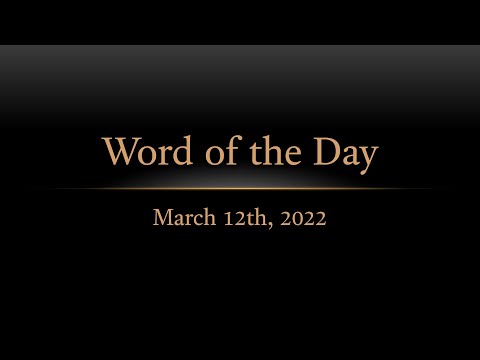 TURFJC Word of the Day for March 12th, 2022: Psalm 10:17–18