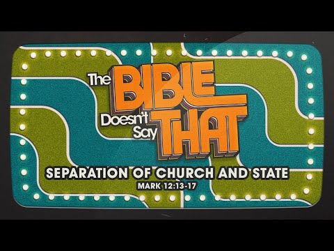 Sunday 11:00 AM Service: Separation of Church and State - Mark 12:13-17 - Skip Heitzig