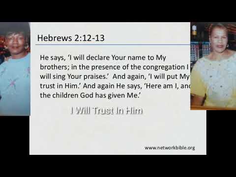 (acupella) I Will Put My Trust In Him   Hebrews 2:12-13  Ray Kegler