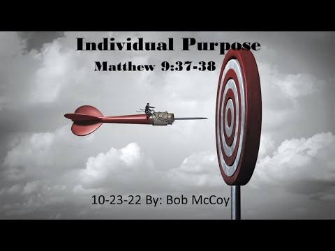 "Individual Purpose" Matthew 9:37-38
