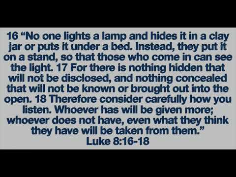 Luke 8:16-18