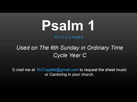 Psalm 1: 6th Sunday in Ordinary Time Year C - Blessed are they who hope in the Lord. - Nicolas Viyof