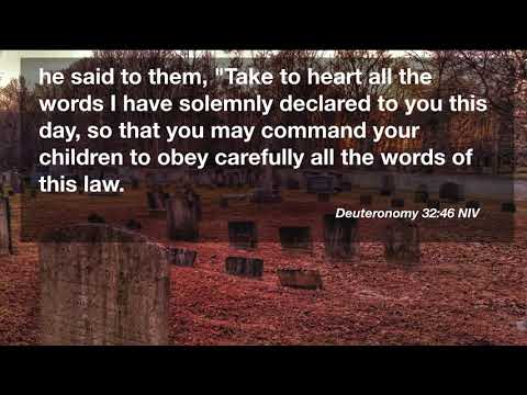Deuteronomy 32:46 Dirkes WT 1 14 18