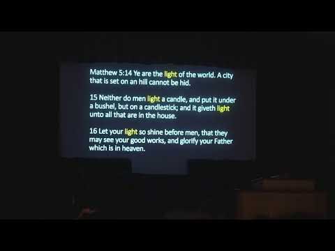 12/24/20 Thursday Evening "The Children of Light"  (Matthew 5:14)