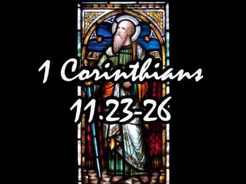 Holy Week Scripture: 1 Corinthians 11:23-26 (WEB)