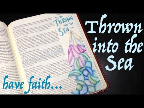 Bible Journaling: Thrown into the Sea (Mark 11:23)