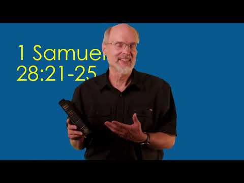 1 Samuel 28:21-25 Saul Leaves