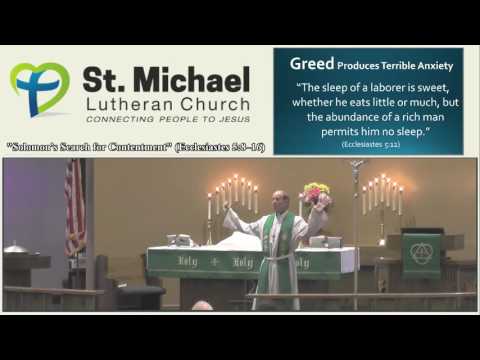 Solomon’s Search for Contentment – Ecclesiastes 5:8–16