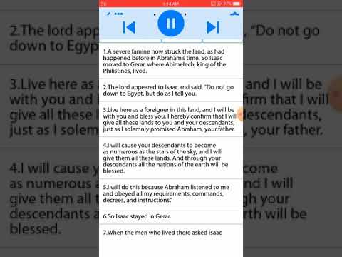 Genesis 26:1-35 #NoWordNoFood  #TheWordOfGodForYouToday #ListenWhileReading #NewLivingTranslation