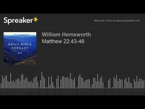 Matthew 22:43-46